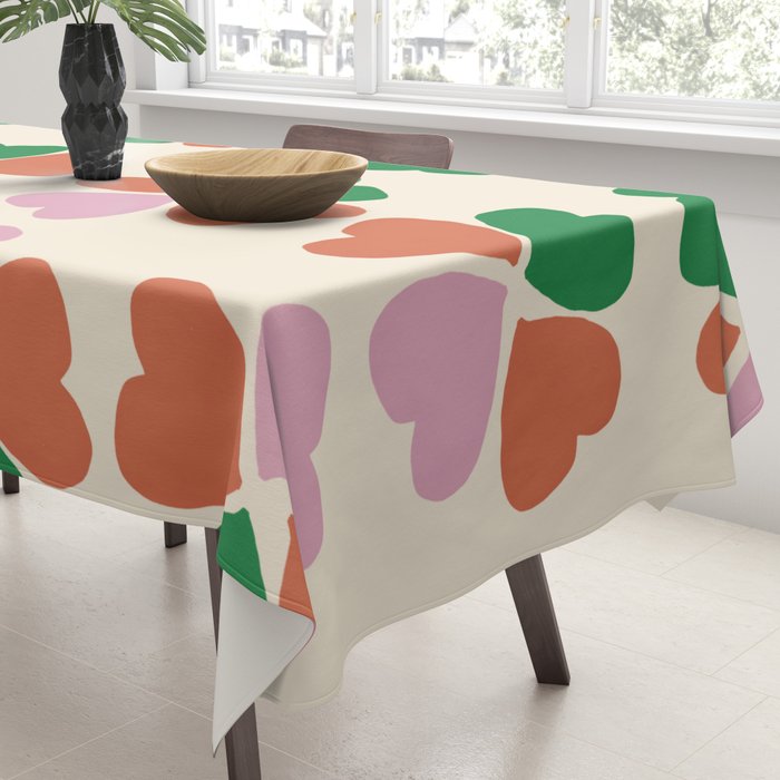 Heart Floral Tablecloth Gallery Image 3