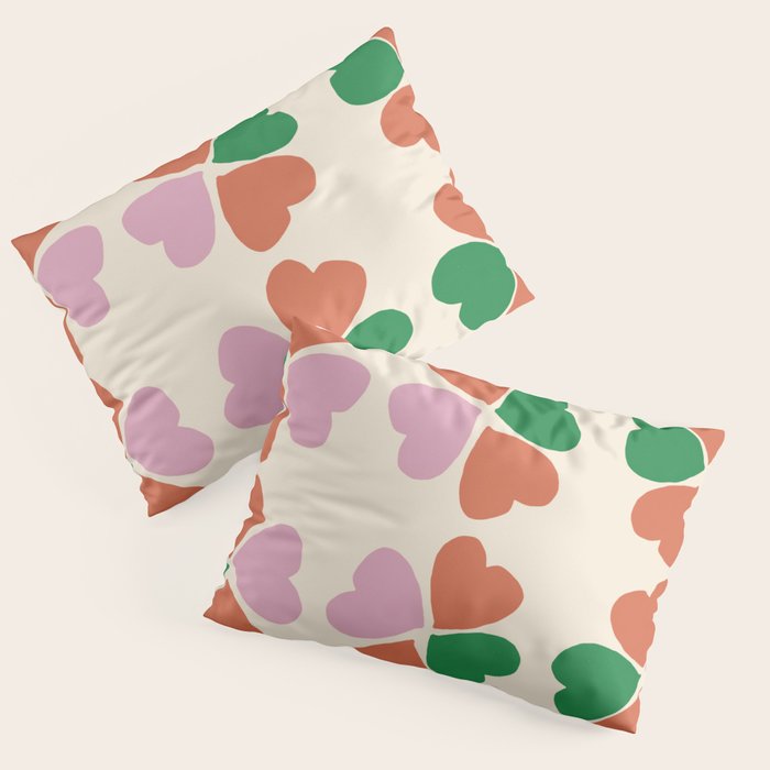 Heart Floral Pillow Sham Gallery Image 3