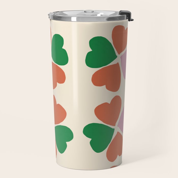 Heart Floral Travel Mug Gallery Image 2