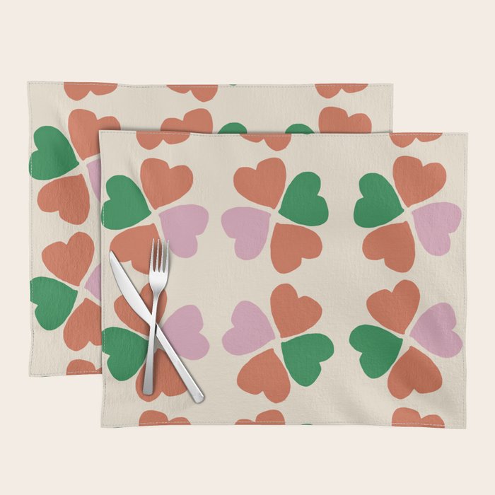 Heart Floral Placemat Gallery Image 1