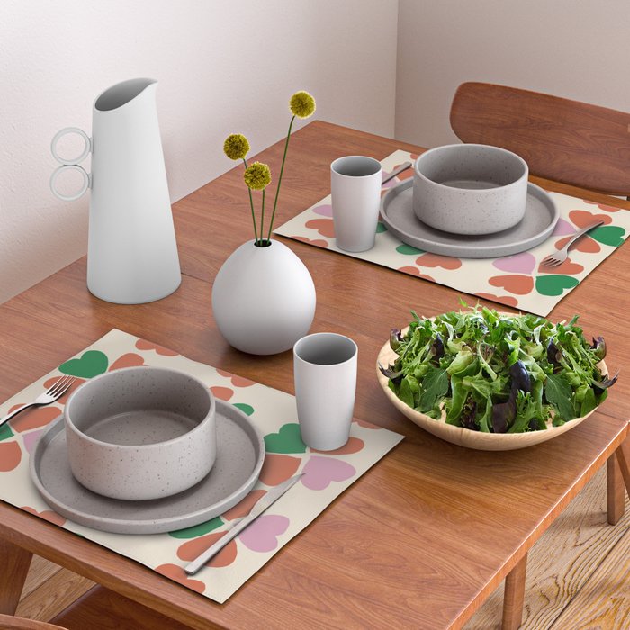 Heart Floral Placemat Gallery Image 2