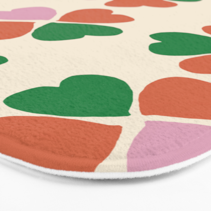 Heart Floral Bath Mat Gallery Image 3