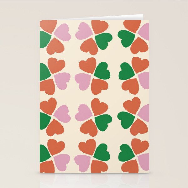Heart Floral Stationery Card Gallery Image 1