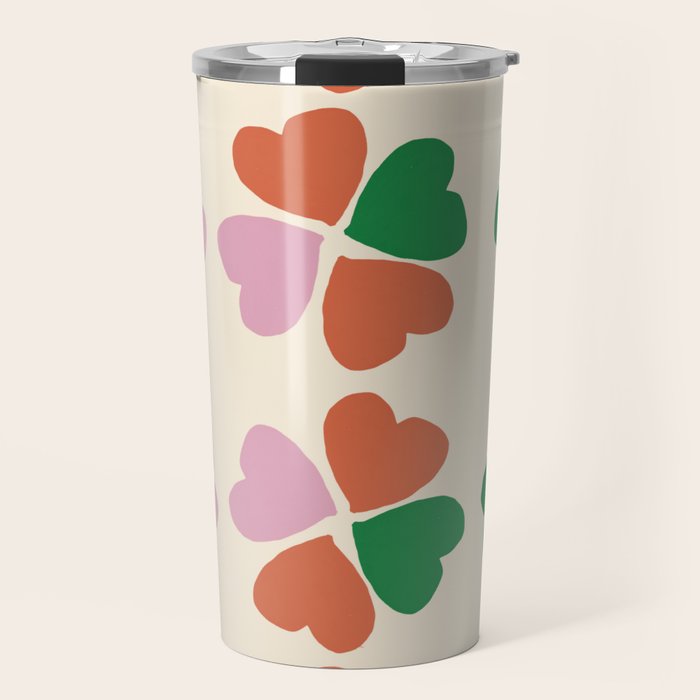 Heart Floral Travel Mug Gallery Image 1