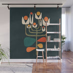 Retro botany Wall Mural Gallery Image 1