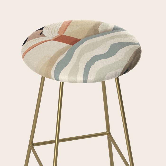 Reading girl in bed Stool Gallery Image 2