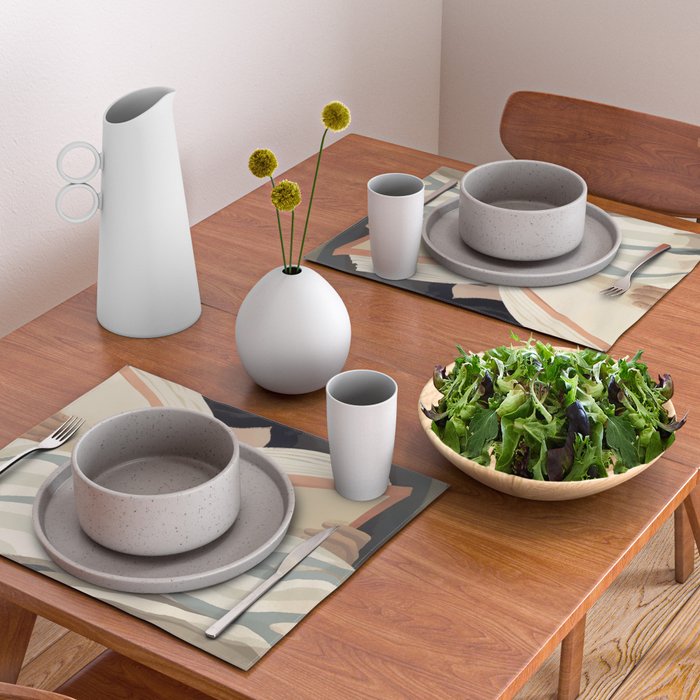 Reading girl in bed Placemat Gallery Image 2