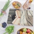 Reading girl in bed Cutting Board Gallery Image 2