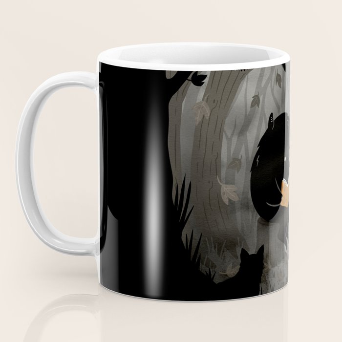 A Quiet Spooky Spot (Book Reading Monster) Coffee Mug Gallery Image 3