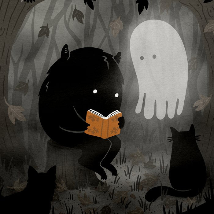 A Quiet Spooky Spot (Book Reading Monster) Coffee Mug Gallery Image 2