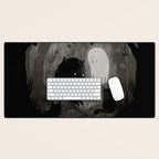 A Quiet Spooky Spot (Book Reading Monster) Desk Mat Gallery Image 1