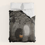 A Quiet Spooky Spot (Book Reading Monster) Comforter Gallery Image 6