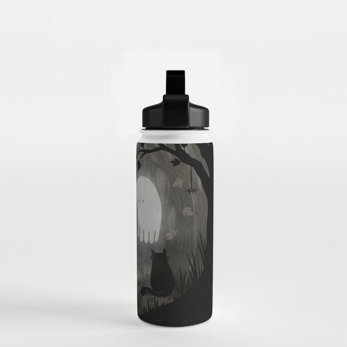 A Quiet Spooky Spot (Book Reading Monster) Water Bottle Gallery Image 2