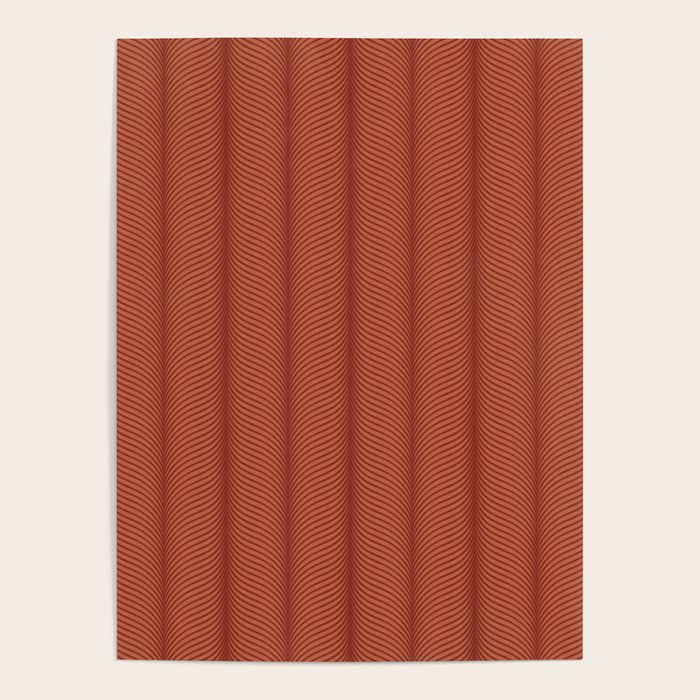 Elysian VI Red Terracotta Poster Gallery Image 4