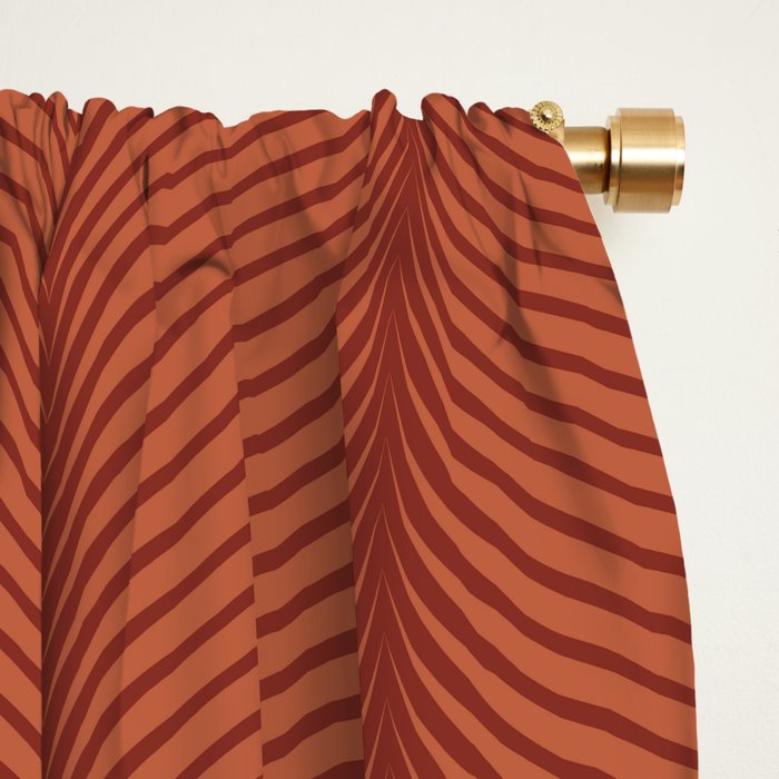Elysian VI Red Terracotta Window Curtain Gallery Image 2