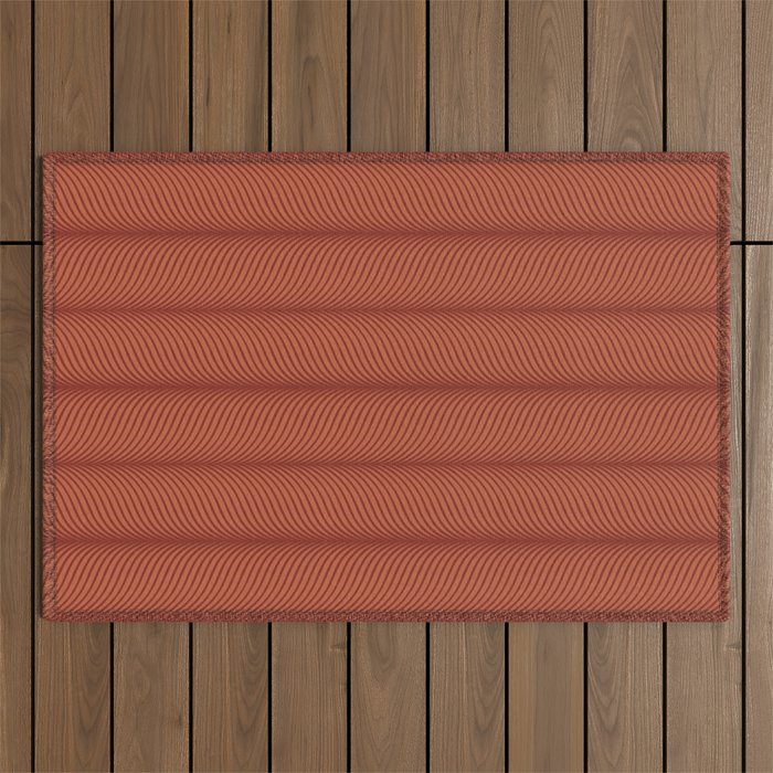 Elysian VI Red Terracotta Outdoor Rug Gallery Image 1