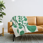 fresh fresh vegetable-green Throw Blanket Gallery Image 1