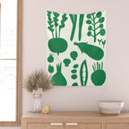 fresh fresh vegetable-green Wall Tapestry Gallery Image 2