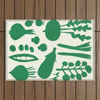 fresh fresh vegetable-green Outdoor Rug Gallery Image 1