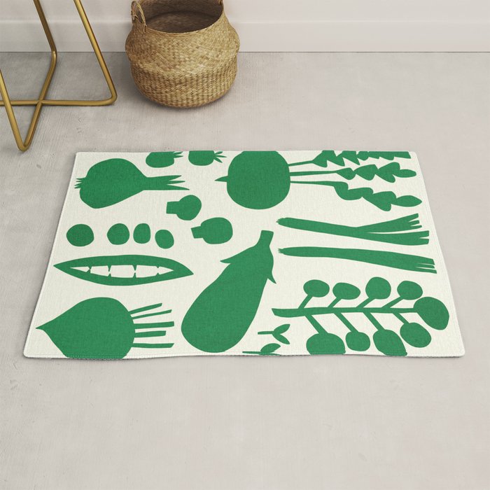 fresh fresh vegetable-green Rug Gallery Image 1