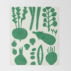 fresh fresh vegetable-green Throw Blanket Gallery Image 2