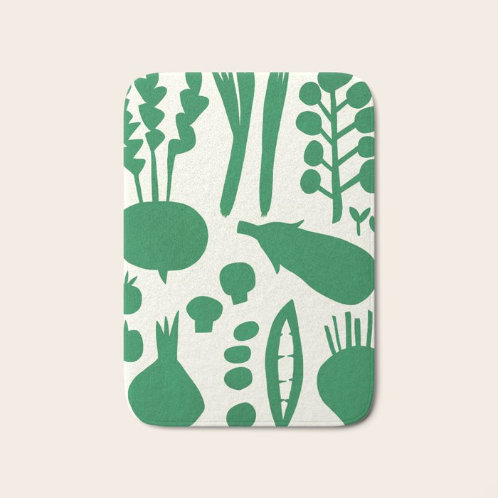 fresh fresh vegetable-green Bath Mat Gallery Image 1