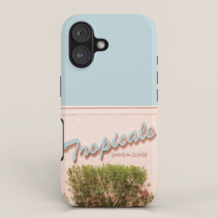 Tropicale Lounge - Retro Palm Springs Photography, Midcentury  iPhone Case Gallery Image 1