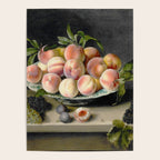 Moillon 17th Century Still Life With Peaches & Grapes Poster Gallery Image 4