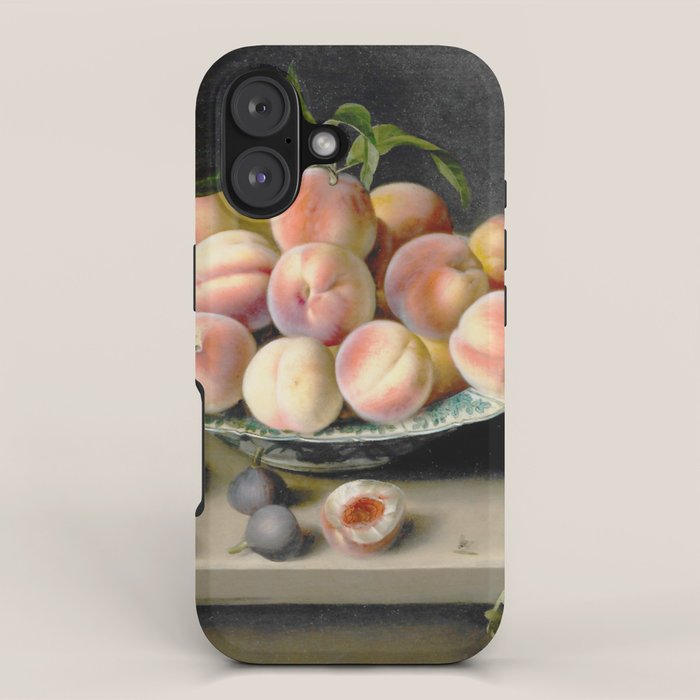 Moillon 17th Century Still Life With Peaches & Grapes iPhone Case Gallery Image 1