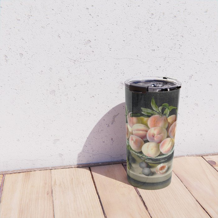Moillon 17th Century Still Life With Peaches & Grapes Travel Mug Gallery Image 4