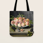 Moillon 17th Century Still Life With Peaches & Grapes Tote Bag Gallery Image 1