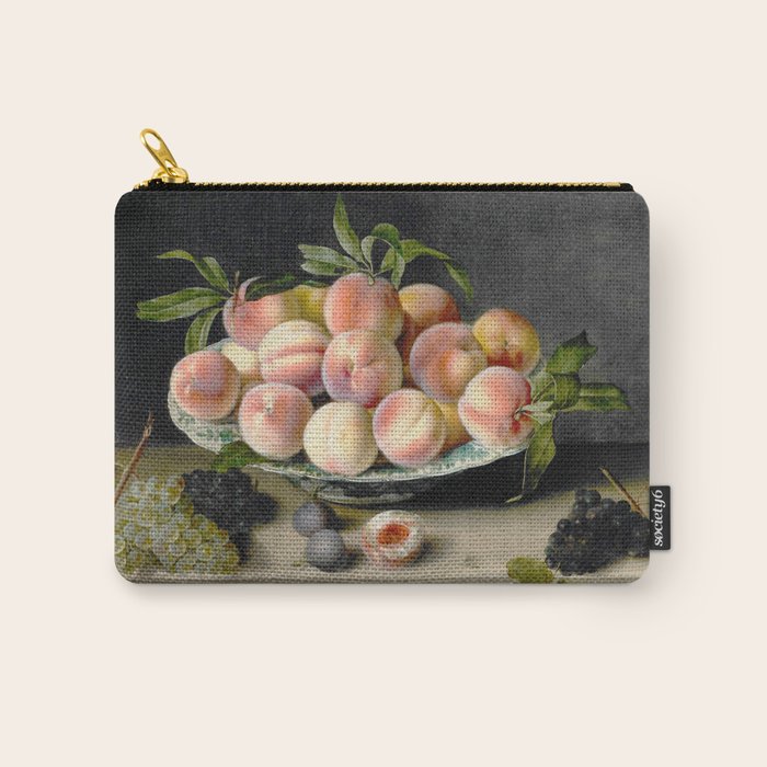 Moillon 17th Century Still Life With Peaches & Grapes Carry All Pouch Gallery Image 1