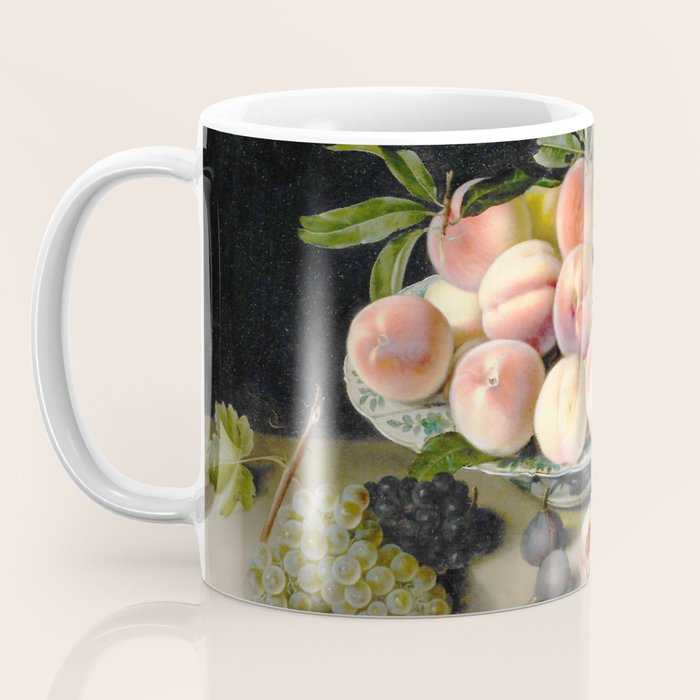Moillon 17th Century Still Life With Peaches & Grapes Coffee Mug Gallery Image 3
