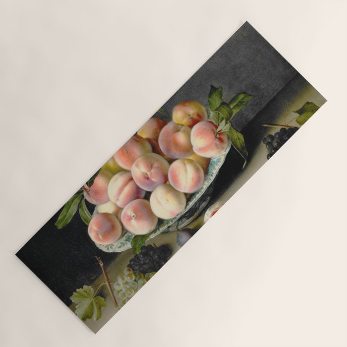 Moillon 17th Century Still Life With Peaches & Grapes Yoga Mat Gallery Image 1