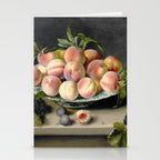 Moillon 17th Century Still Life With Peaches & Grapes Stationery Card Gallery Image 2