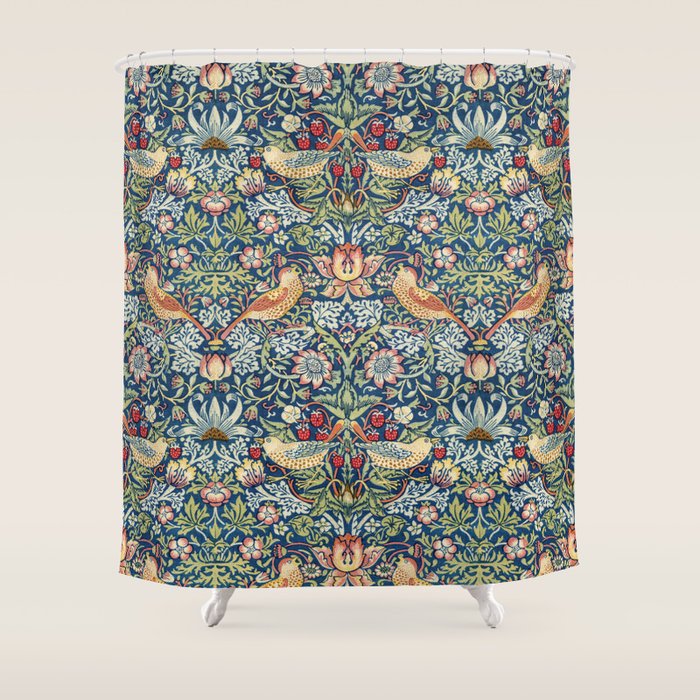 Strawberry Thief by William Morris, 1883 Shower Curtain