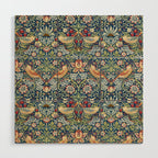 Strawberry Thief by William Morris, 1883 Wood Wall Art Gallery Image 1