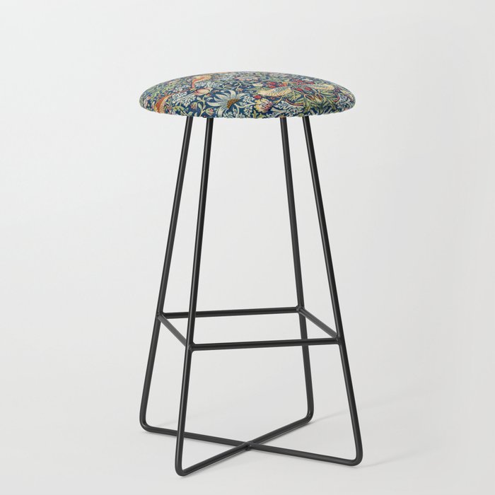 Strawberry Thief by William Morris, 1883 Stool Gallery Image 1