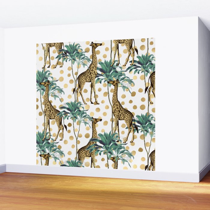 Giraffe Safari Wall Mural Gallery Image 2