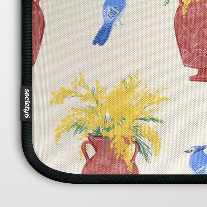 Mimosa and Blue Jay Laptop Sleeve Gallery Image 3