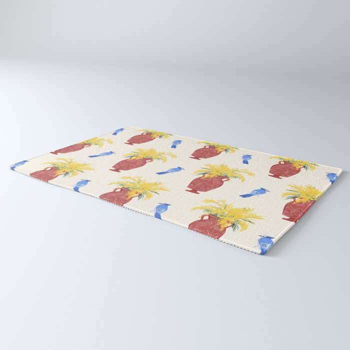 Mimosa and Blue Jay Rug Gallery Image 3