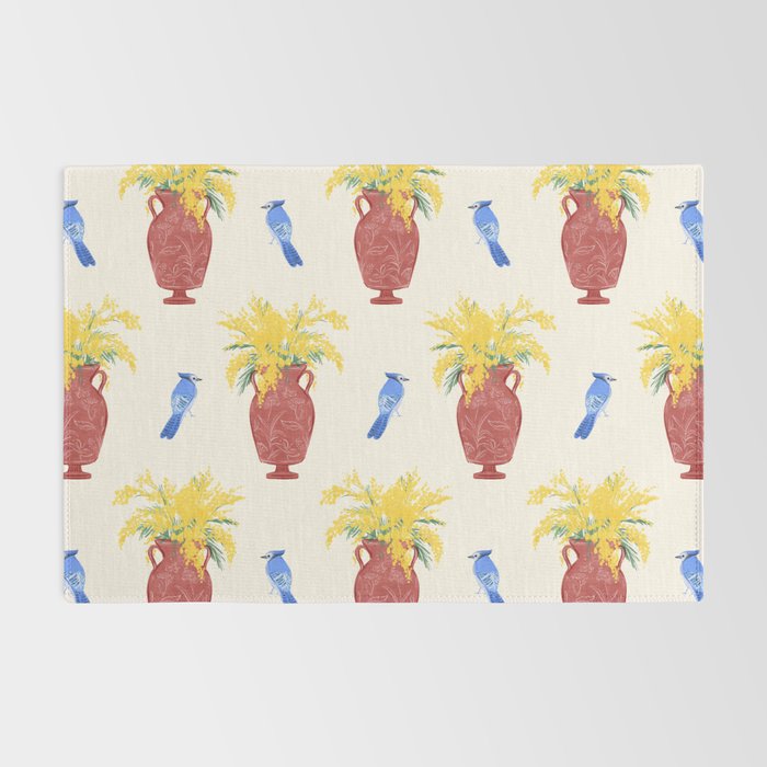 Mimosa and Blue Jay Rug Gallery Image 2