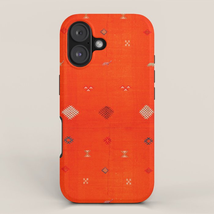 N6 | Vintage Orange Anthropologie Moroccan Artwork. iPhone Case Gallery Image 1