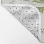 Reptiles and Amphibians Vintage Chic Monochromatic Pattern  Bath Mat Gallery Image 2