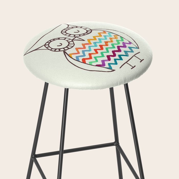Chevron Owl Stool Gallery Image 2