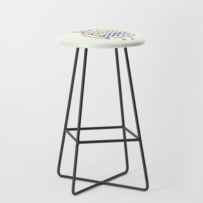 Chevron Owl Stool Gallery Image 1