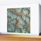 Aqua Coral Reef Abstract Wall Mural Gallery Image 2
