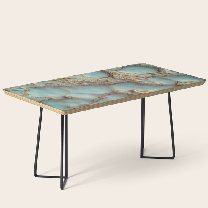 Aqua Coral Reef Abstract Coffee Table Gallery Image 1