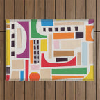 Colorful Castle Outdoor Rug Gallery Image 1