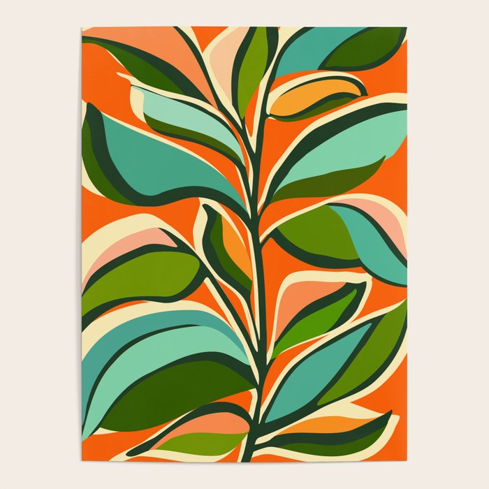 Thankful Garden - Abstract Botanical Illustration Poster Gallery Image 4